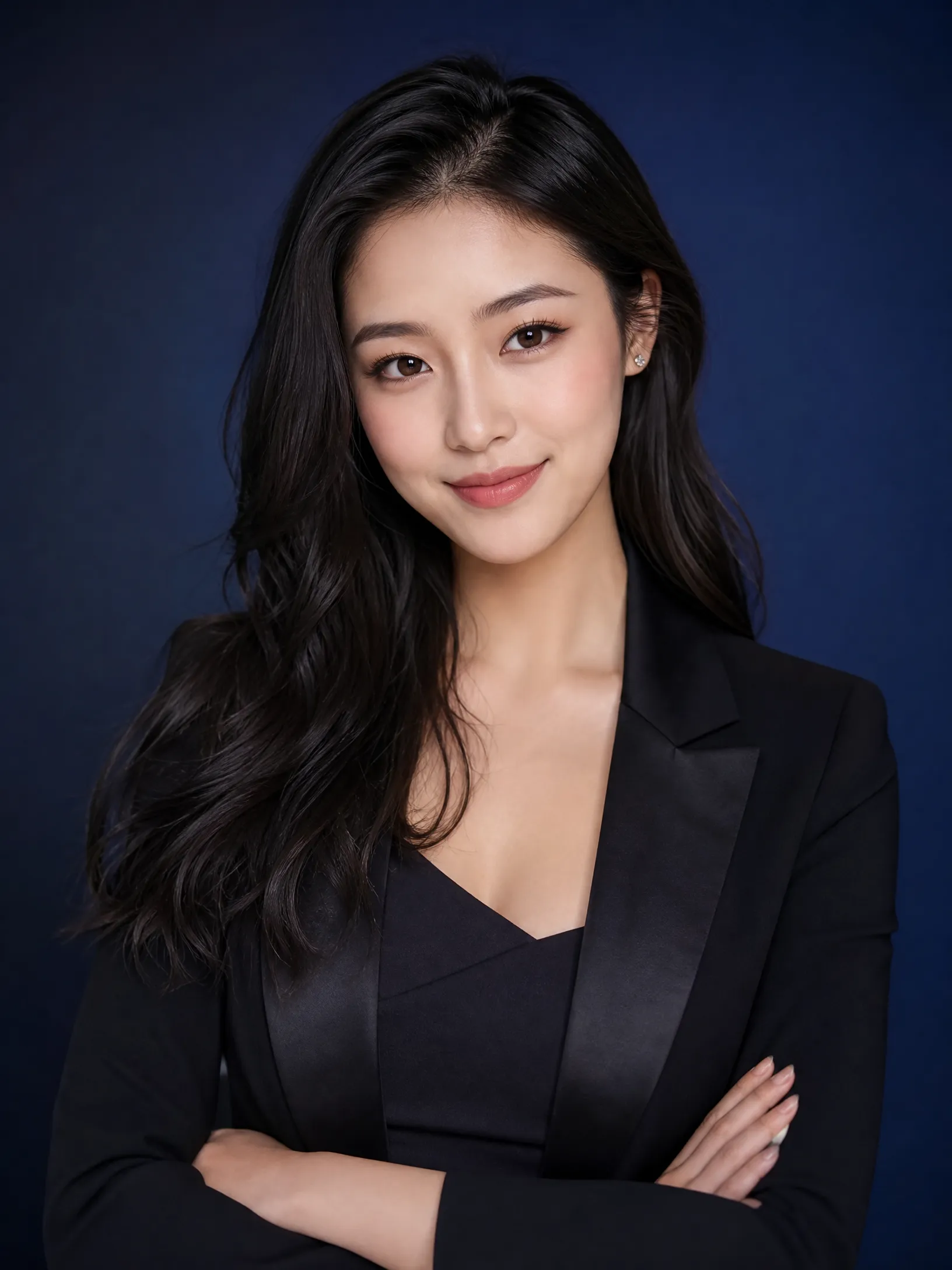 美妆达人丽娜形象照